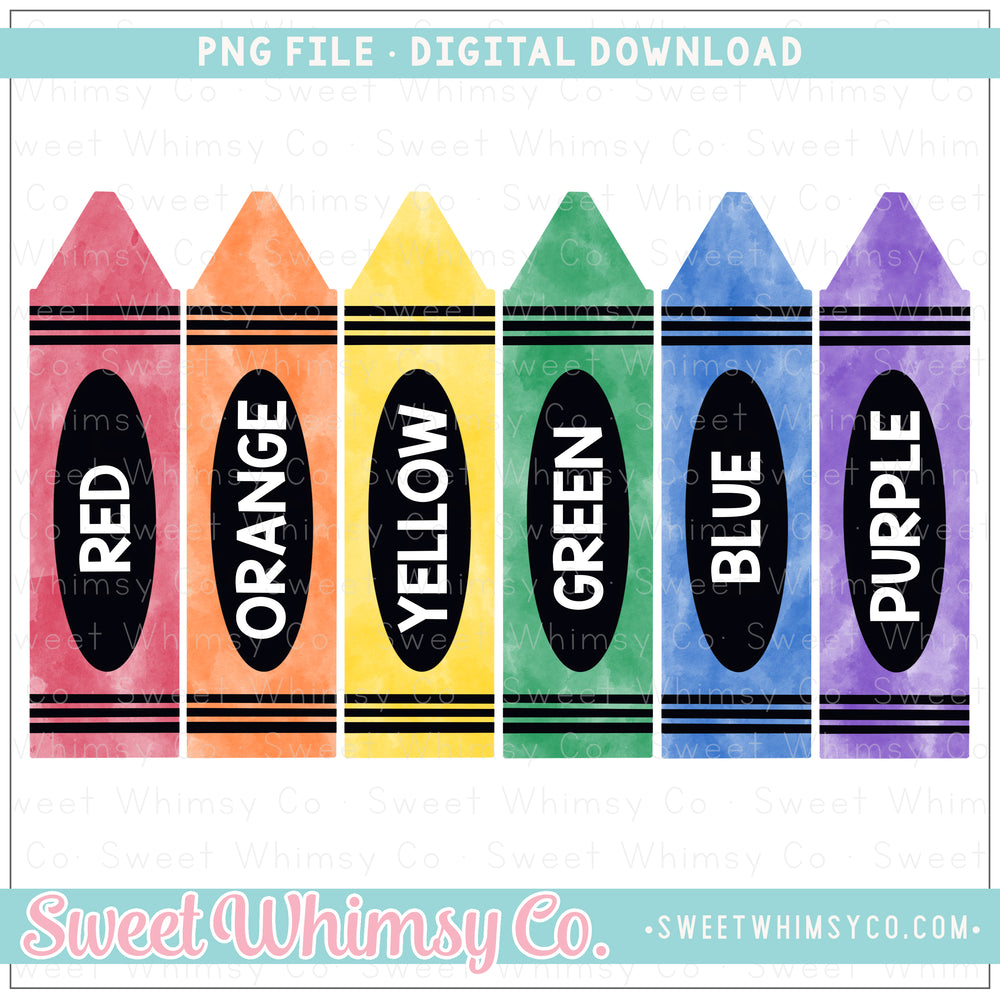 Neon Crayons Orange PNG – Sweet Whimsy Co