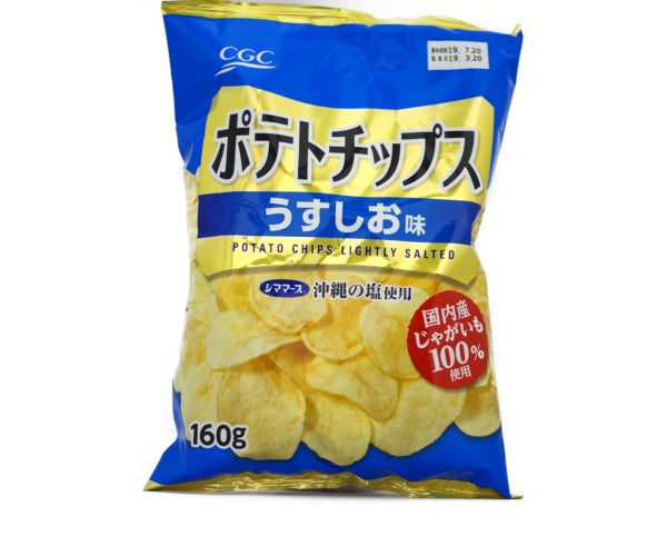 Cgcカルビー ｃｇｃ カルビー ポテトチップス うすしお味 160g Cgc Calbee Potatochips Light Salt 160g Dainobu Shop