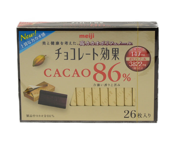 明治 チョコレート効果 カカオ８６ 26枚 Meiji Chocolate Effect Cacao 86 26 Sheets Dainobu Shop