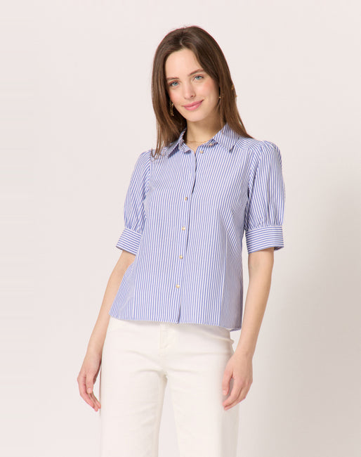 Disfrazado Informar panorama Camisa rayas Color Azul Marino | Camisas Mujer | NafNaf España