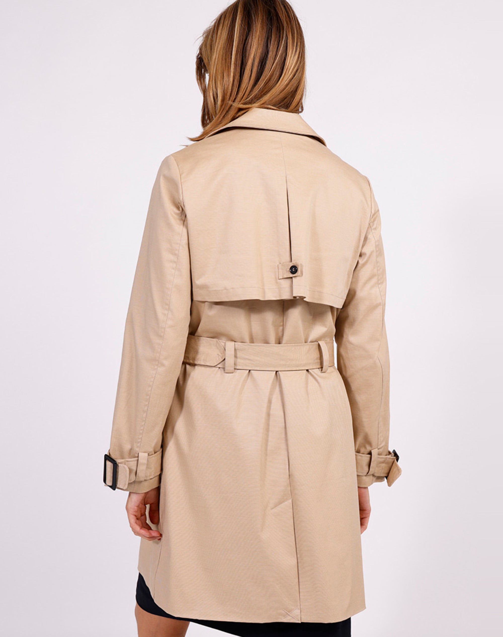 Gabardina Naf Naf Bimate Beige Mujer