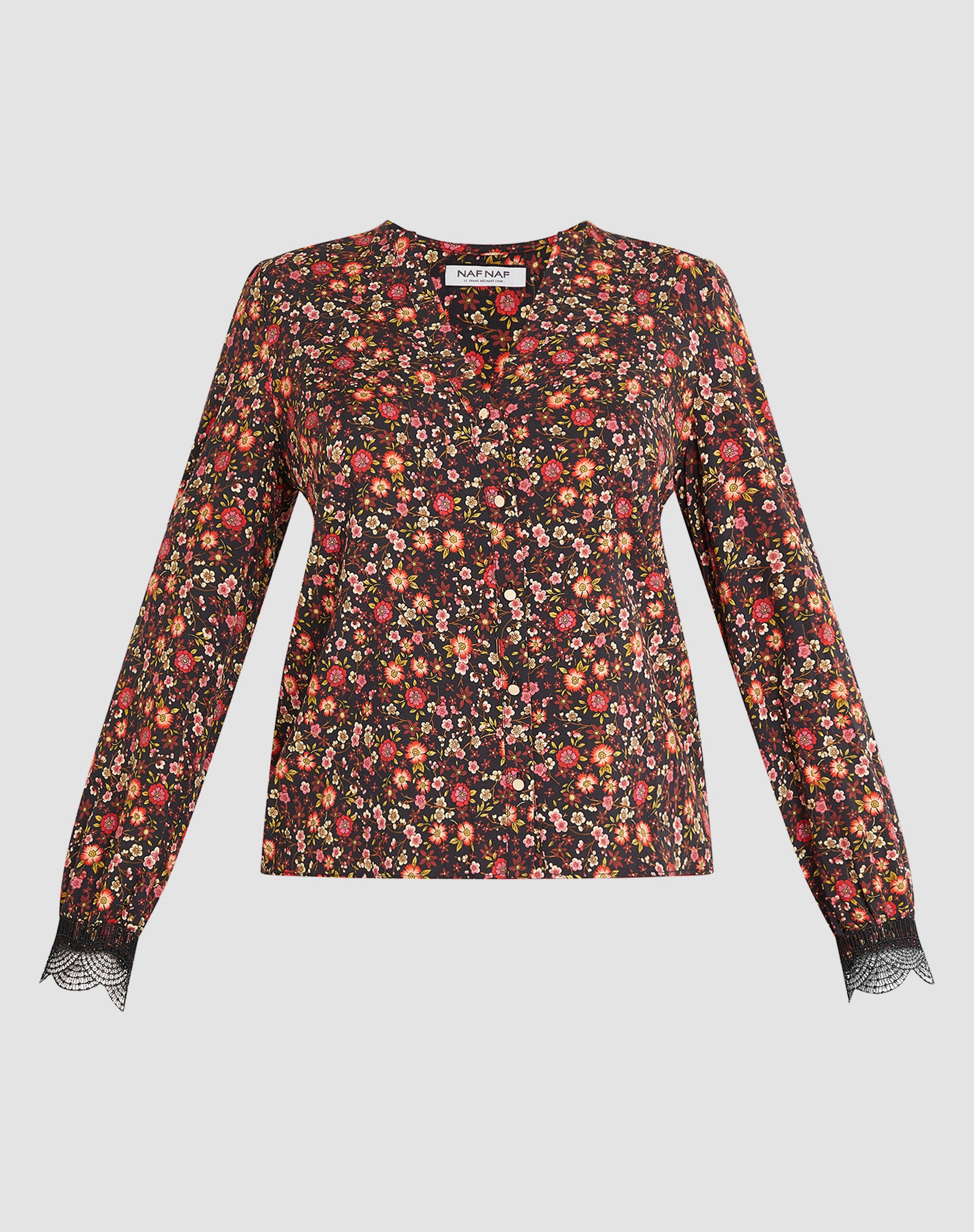 Blusa mujer NAF NAF SENC 11 TALLA 42 COLOR ESTAMPADO