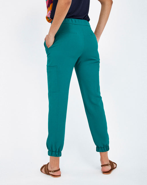 Pantalón de vestir turquesa con bolsillos Color Verde Turquesa | Pantalones  Mujer | NafNaf España