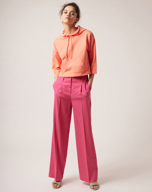 genéticamente Si Frontera Pantalón de vestir Color Fucsia | Pantalones Mujer | NafNaf España