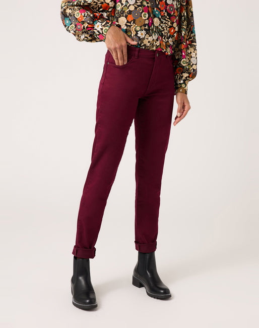 Pantalón Color Granate | Pantalones Mujer | España