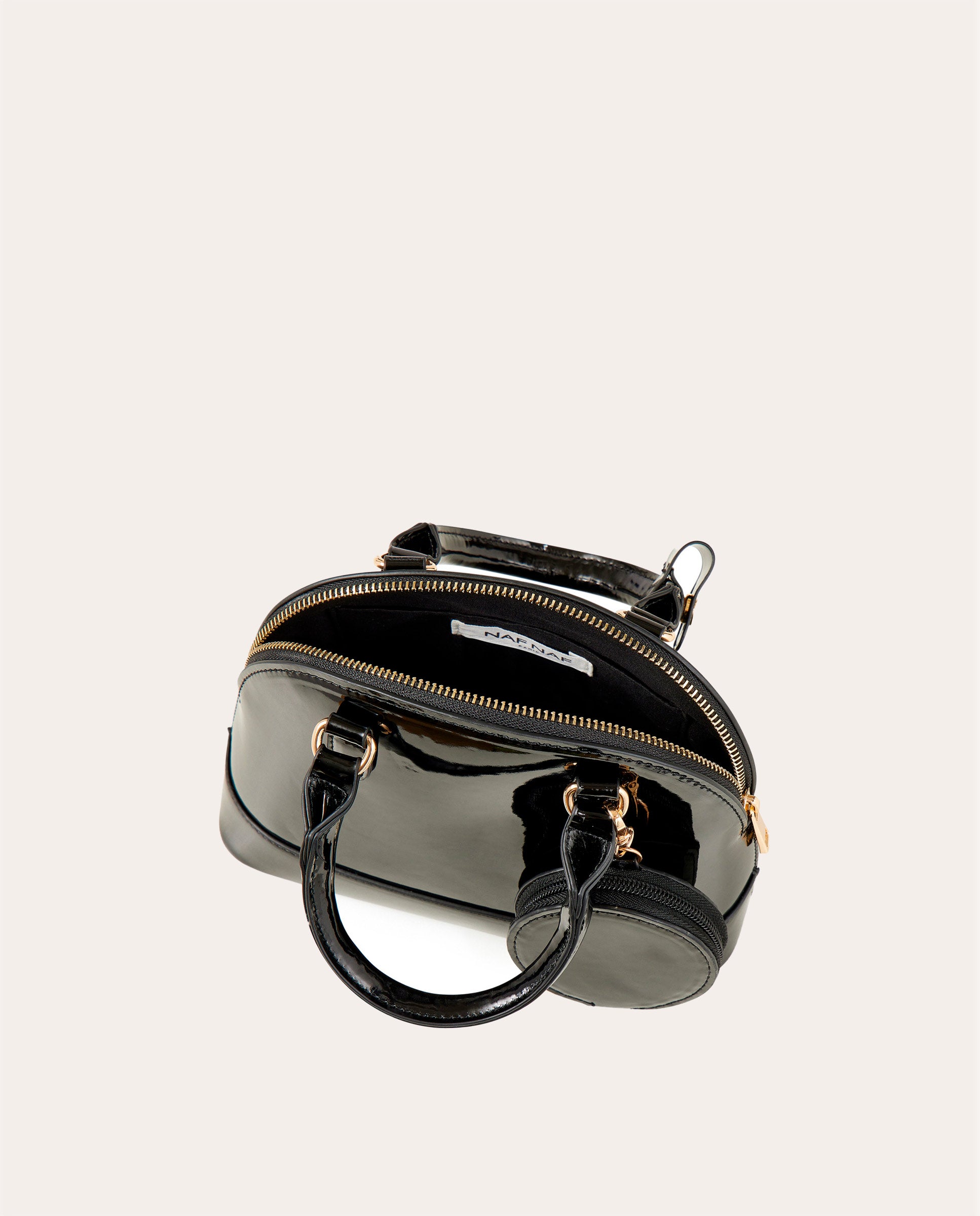 Bolso charol Color Negro, Accesorios Mujer