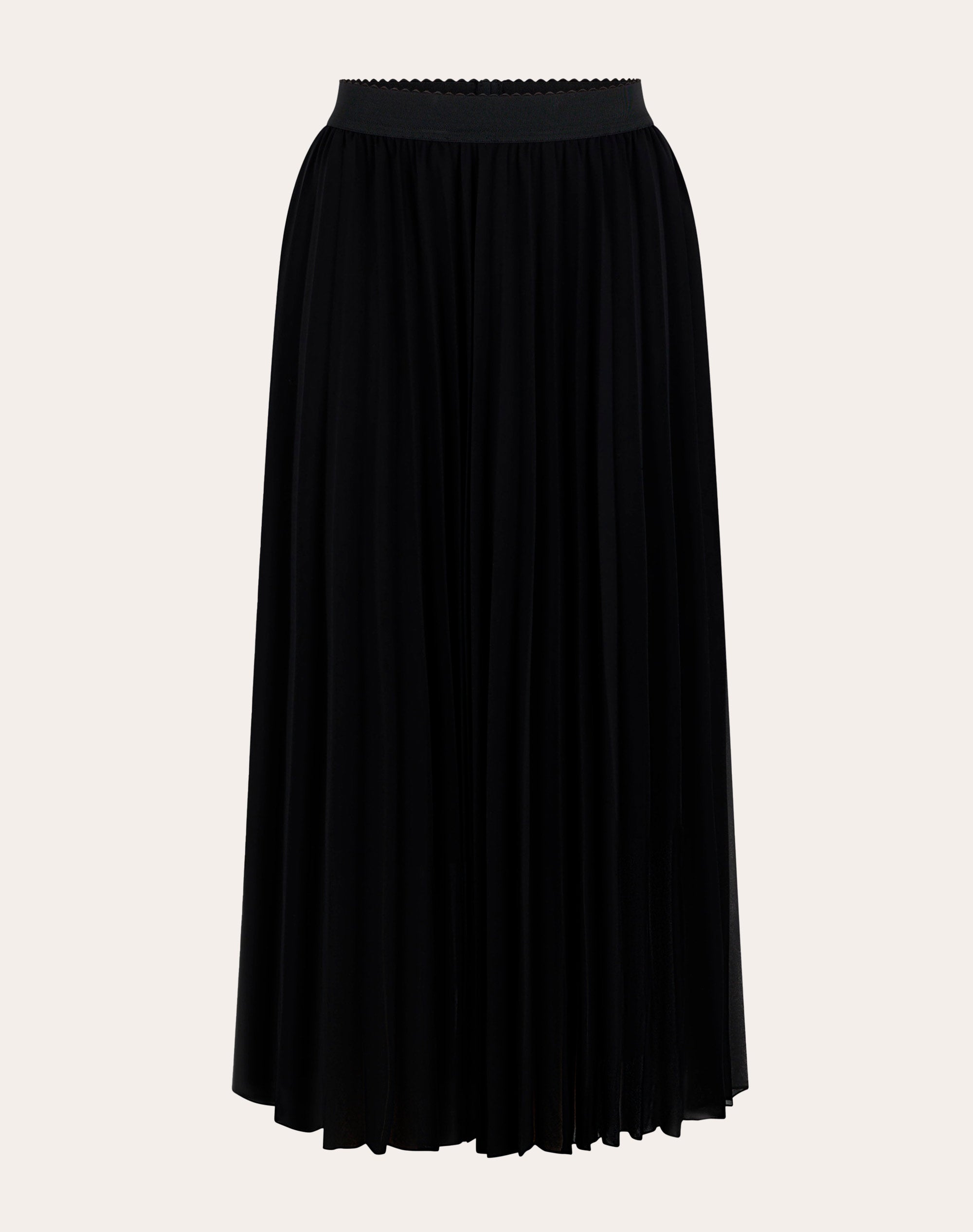Falda plisada con goma Color Negro - 4