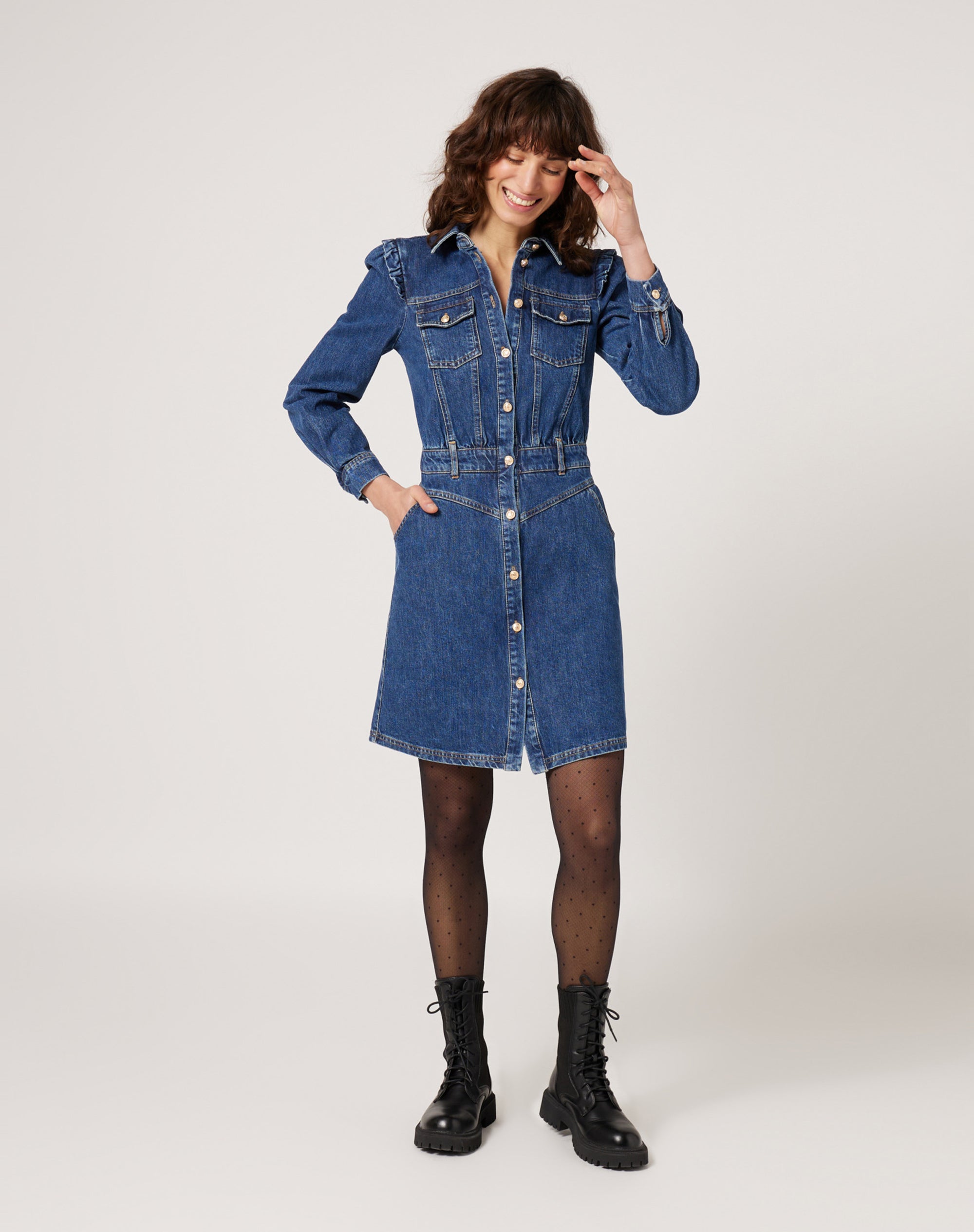 Vestido vaquero Color Denim, Vestidos Mujer