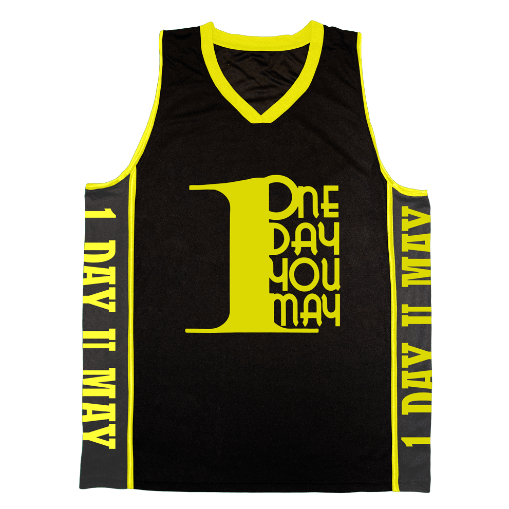 yellow black jersey basketball