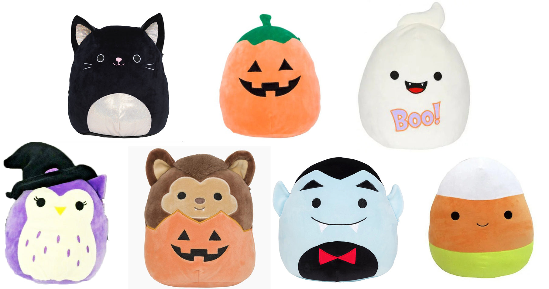 Squishmallows 8" Halloween Collection 7 Pcs. Set TOY DROPS