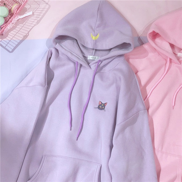 sailor moon luna hoodie