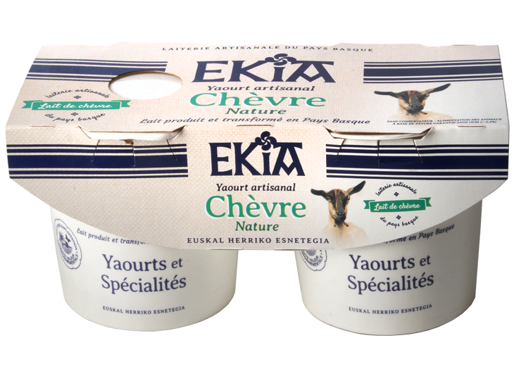 Ekia, yaourt nature au lait de chèvre