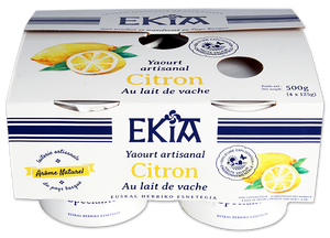 Ekia, yaourt citron au lait de vache