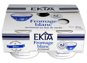 Ekia, fromage blanc nature au lait de vache