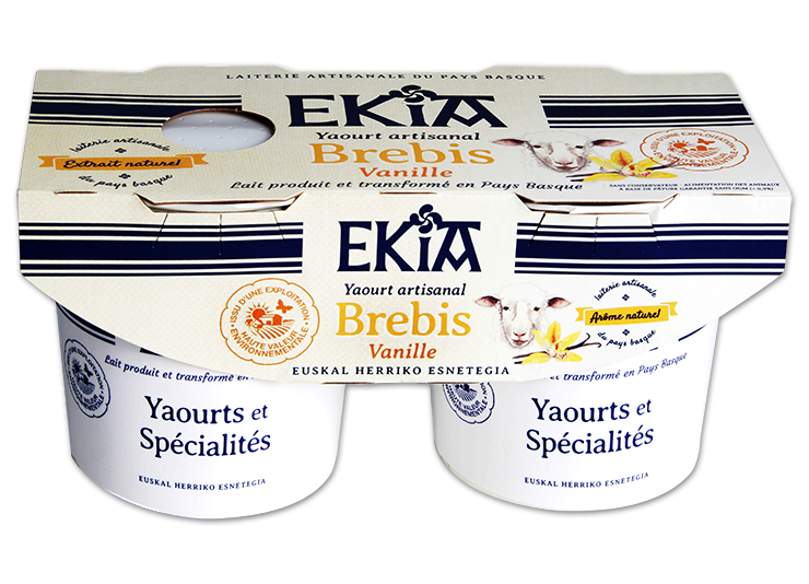 Ekia, yaourt vanille au lait de brebis