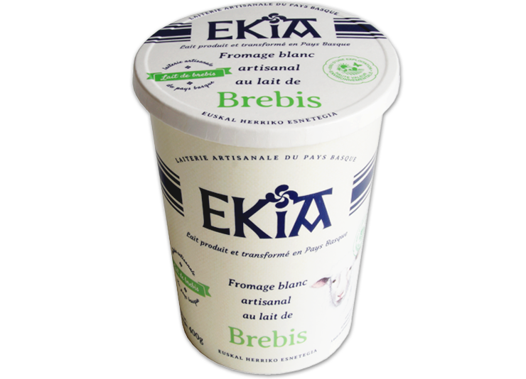 Ekia, fromage blanc nature au lait de brebis