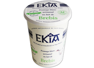 Ekia, fromage blanc nature au lait de brebis