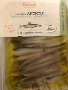 Filets d'anchois marinés à l'huile d'olive