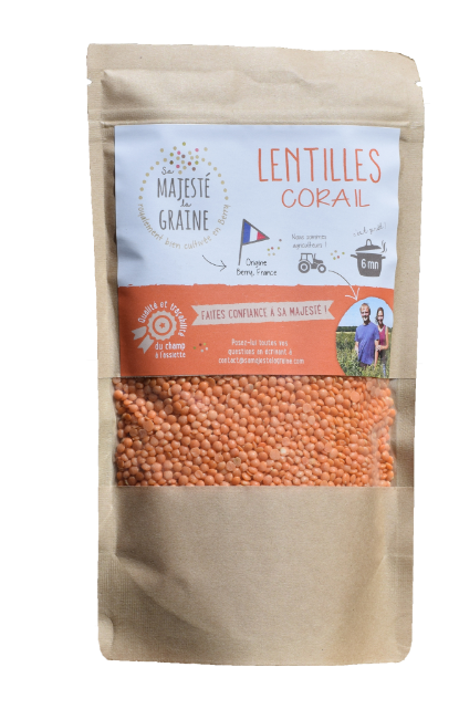 Lentilles corail du Berry - 350 g