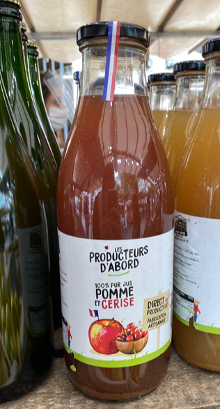 Jus de pomme et cerise Bio