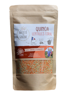 anti gaspi - Mélange quinoa/lentilles corail - 350 gr attention DDM 02/2021