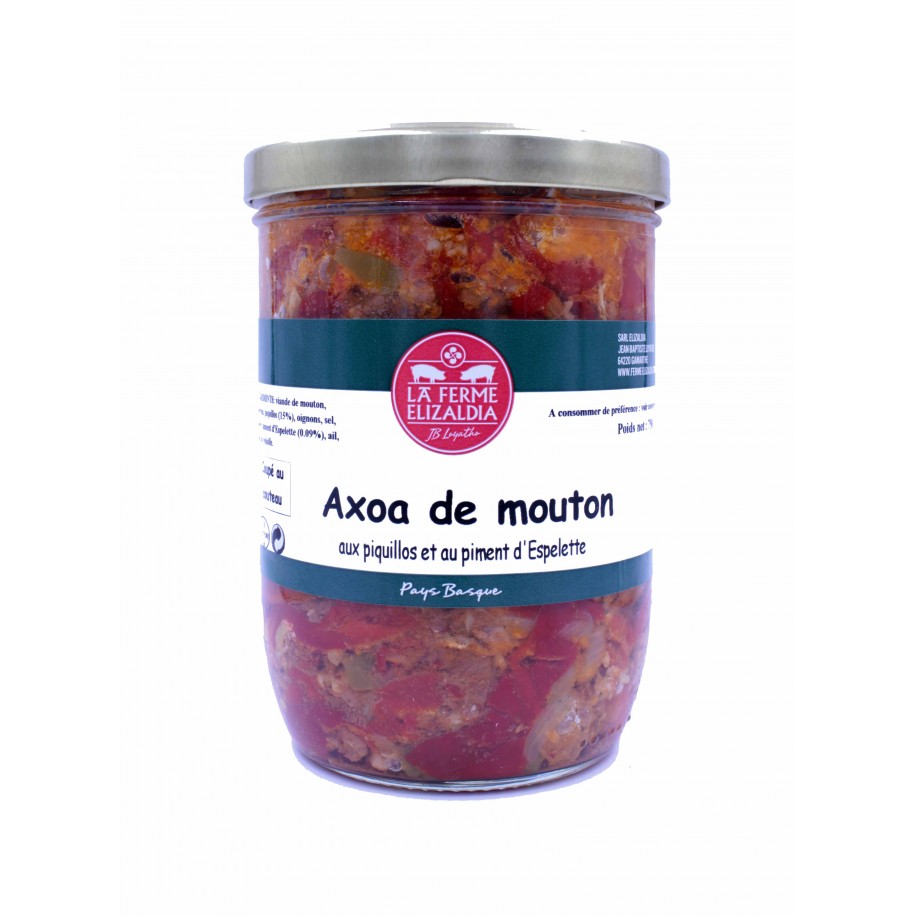 Axoa de mouton aux piquillos et piment d'Espelette