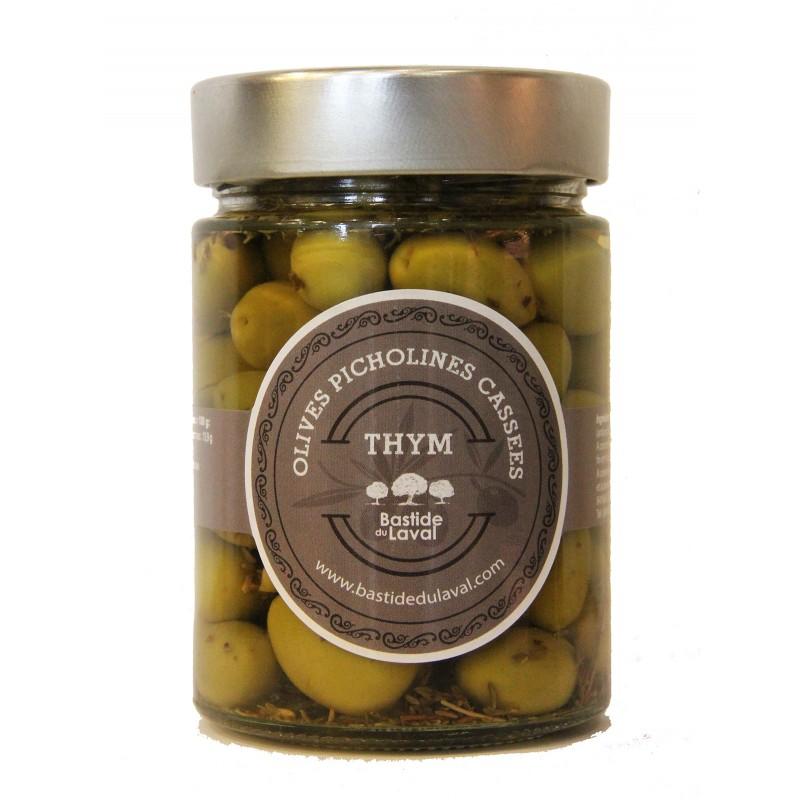 Olives Picholines de Provence-thym