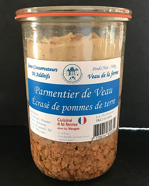 Parmentier de veau écrasé de pommes de terre