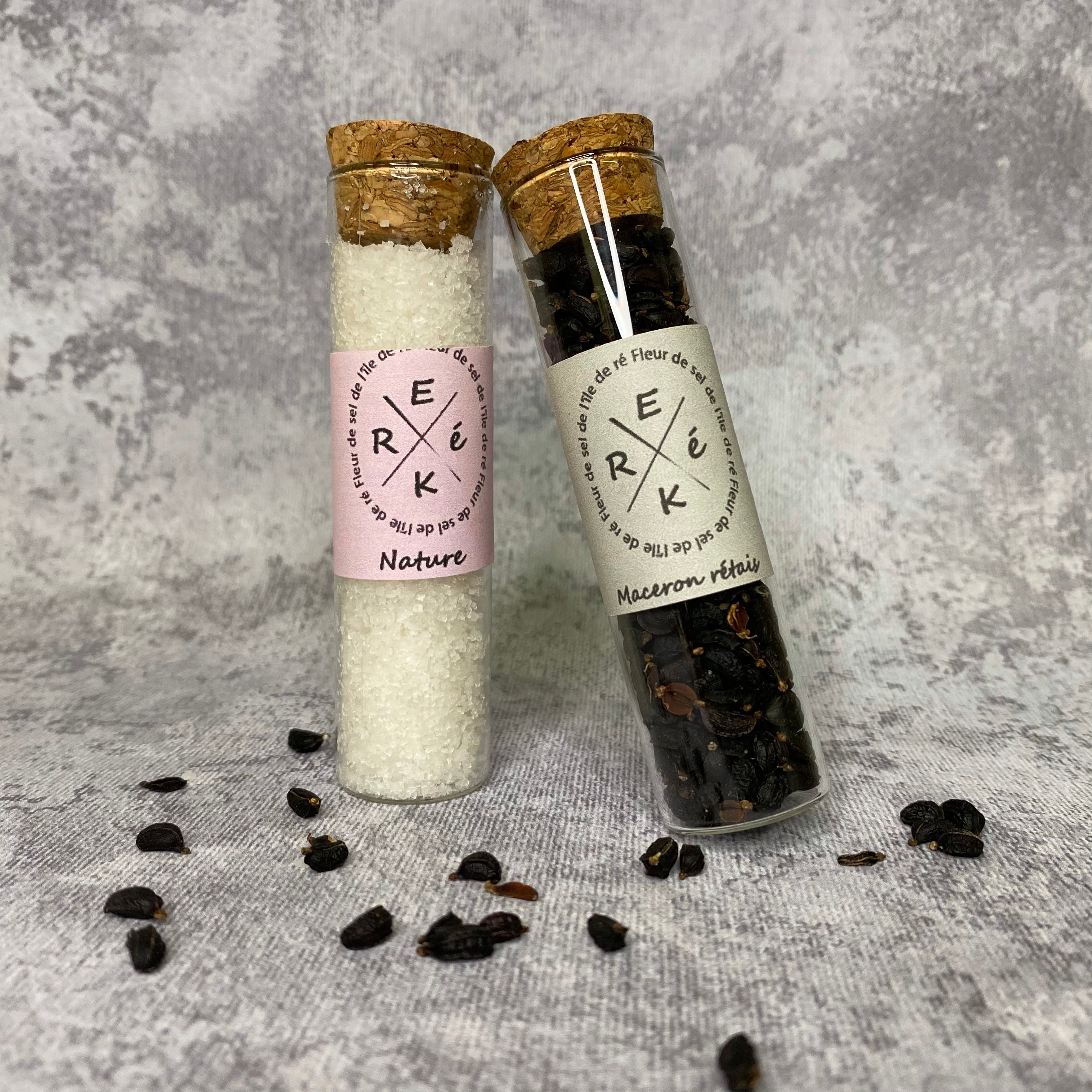 Tube de fleur de sel et maceron