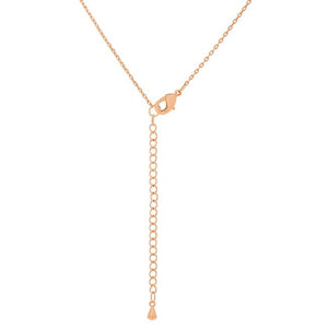 Rose Gold Finish Initial B Pendant - Jewelry Xoxo
