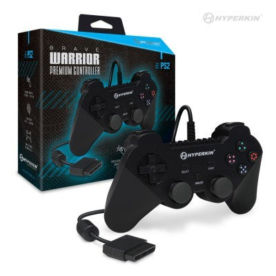 Brave Warrior Premium Controller For PS2 (Black) - Hyperkin