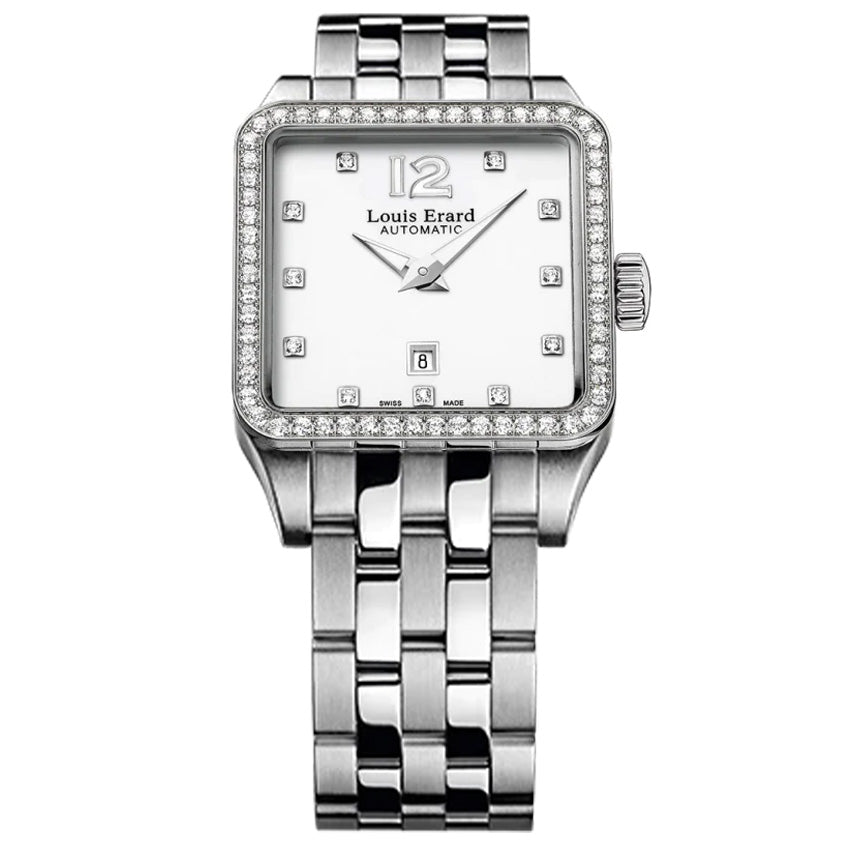 Louis Erard Women's Excellence Exclusive 33mm Two Tone Steel Bracelet  Automatic Watch 68235AB04.BMA54