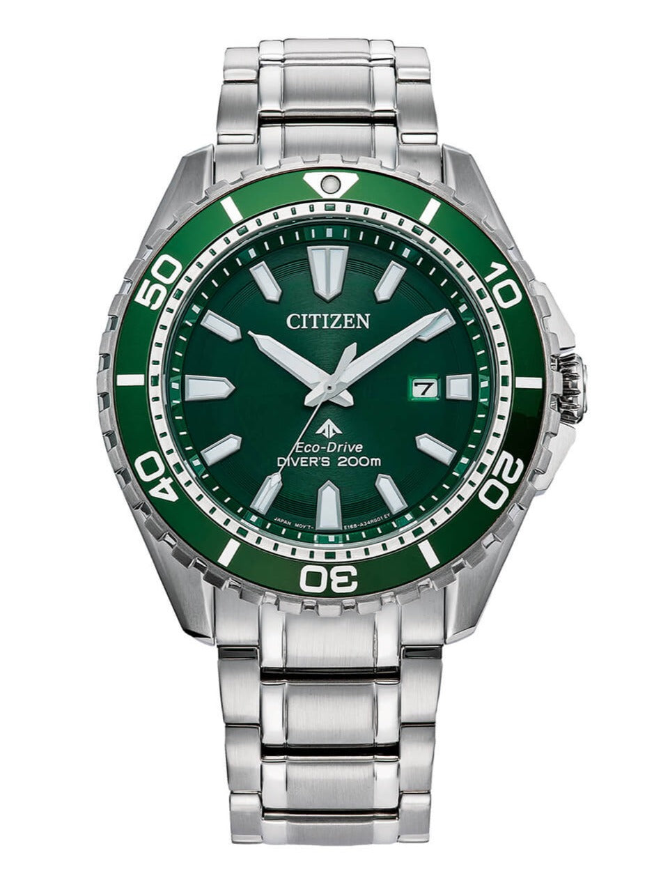 Citizen Eco-Drive Radio Controlled Green Men\'s Watch CB5946-82X – Watches &  Crystals