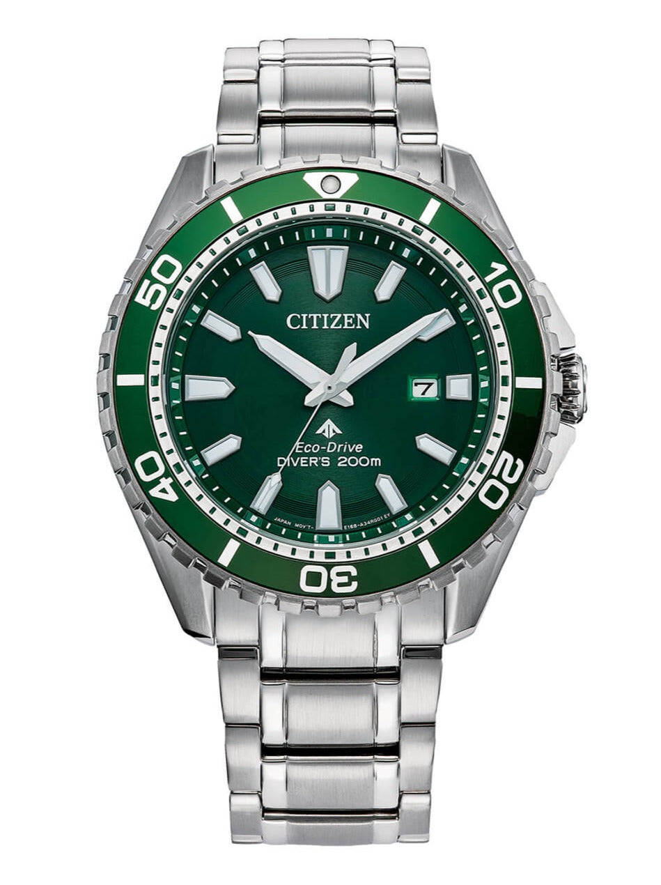Citizen Eco-Drive Radio Controlled Green Men's Watch CB5946-82X – Watches &  Crystals