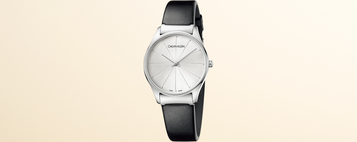 Calvin Klein Classic 24MM Silver Leather