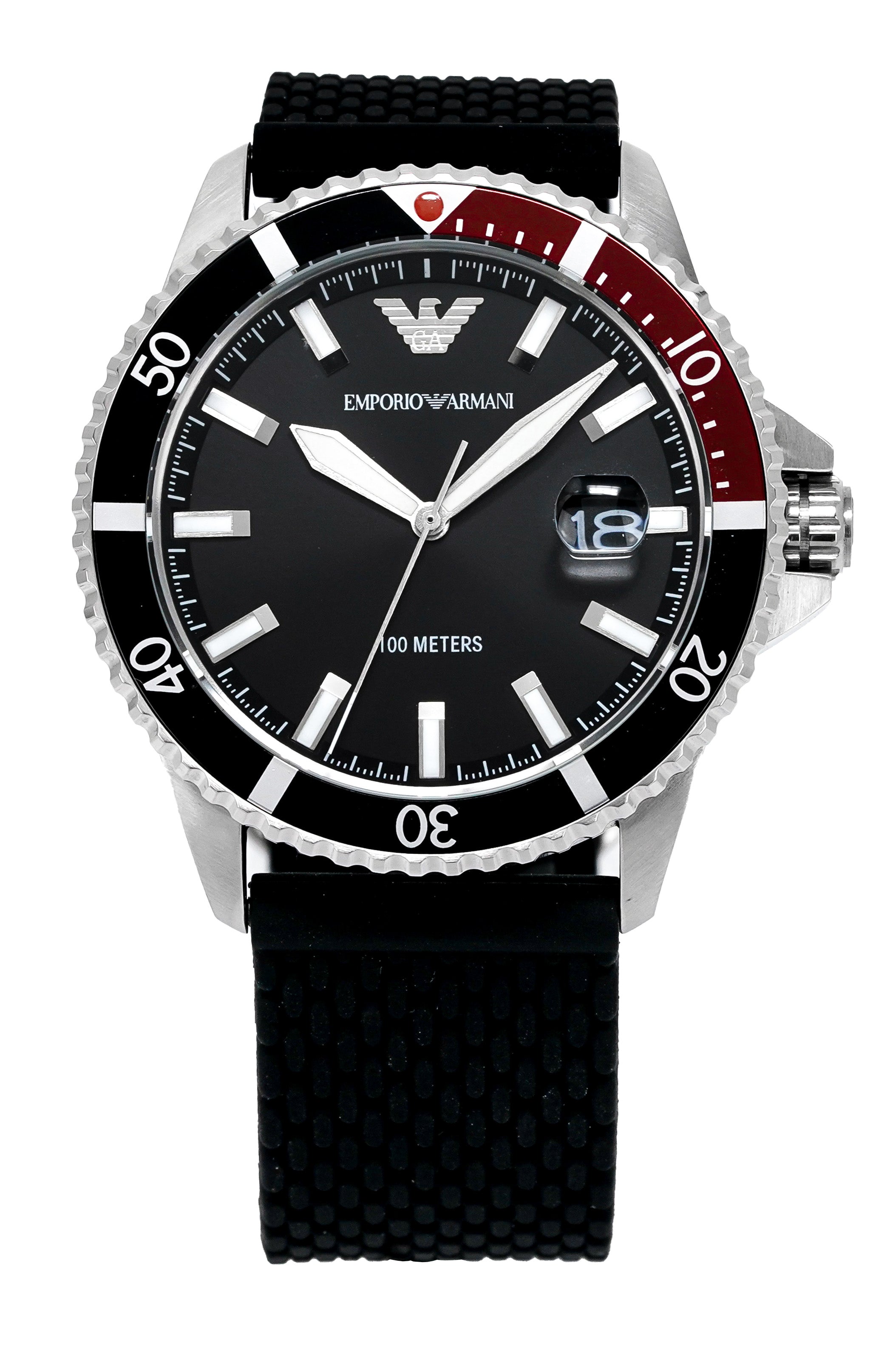 Emporio Armani Men\'s Diver Watch Steel AR11338 – Watches & Crystals