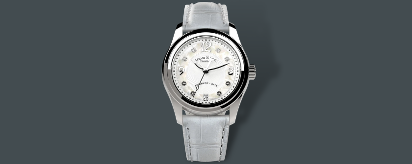 Armand Nicolet Ladies Watch M03-3 White Leather