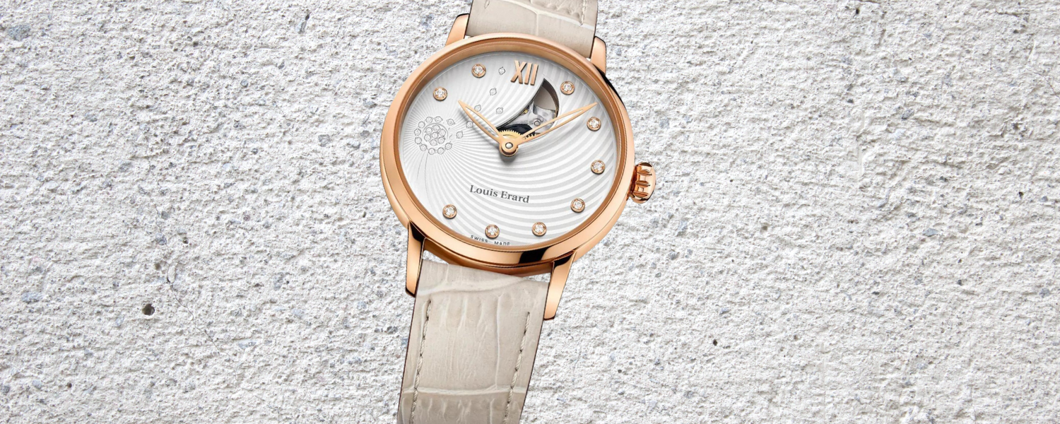 Louis Erard Ladies Watch Emotion Diamond Rose Gold