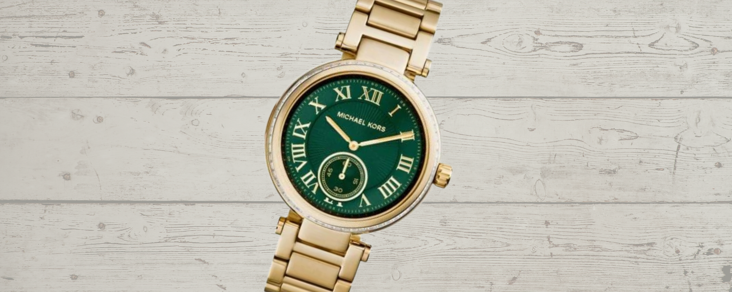 Michael Kors Ladies Watch Skylar Gold Green