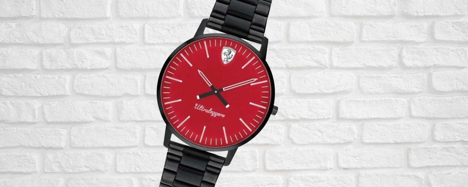 Scuderia Ferrari Watch Ultraleggero Black Red