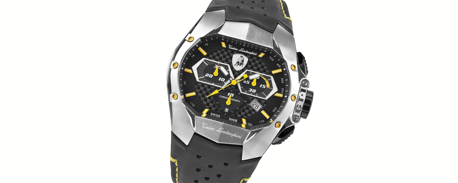 Tonino Lamborghini GT1 Chronograph Watch Steel Yellow 