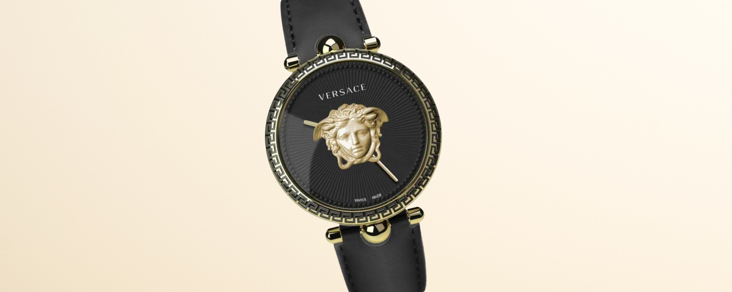 Versace Ladies Watch Palazzo Empire Black Gold