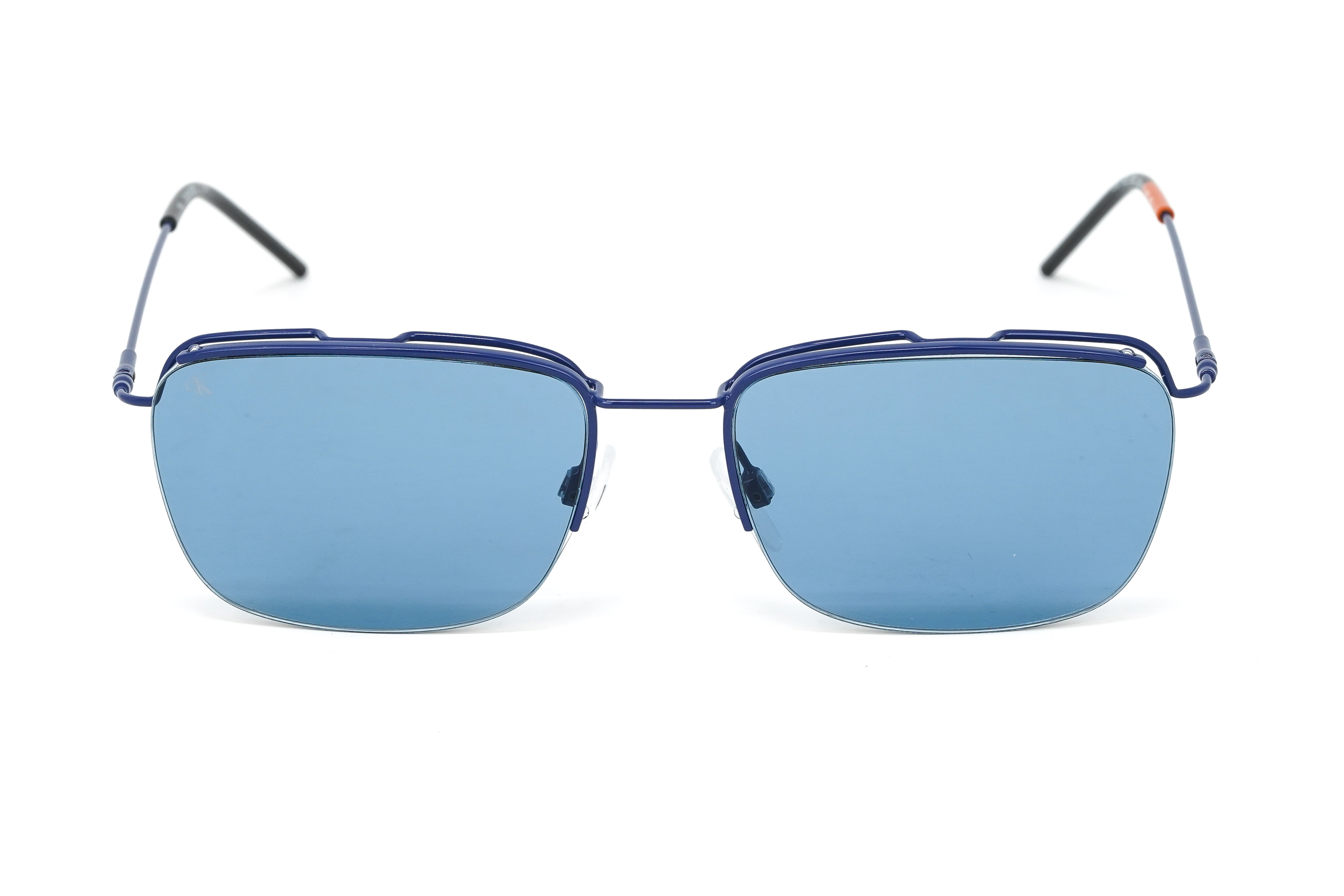 Calvin Klein Men's Sunglasses Classic Square Matte Black/Cobalt CK2054 –  Watches & Crystals