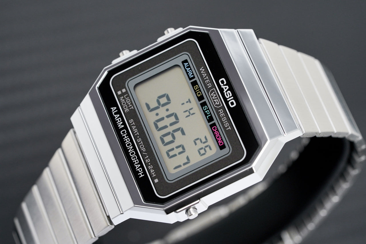 Casio Watch Digital Vintage Classic Flat Link A700W-1ADF – Watches &  Crystals