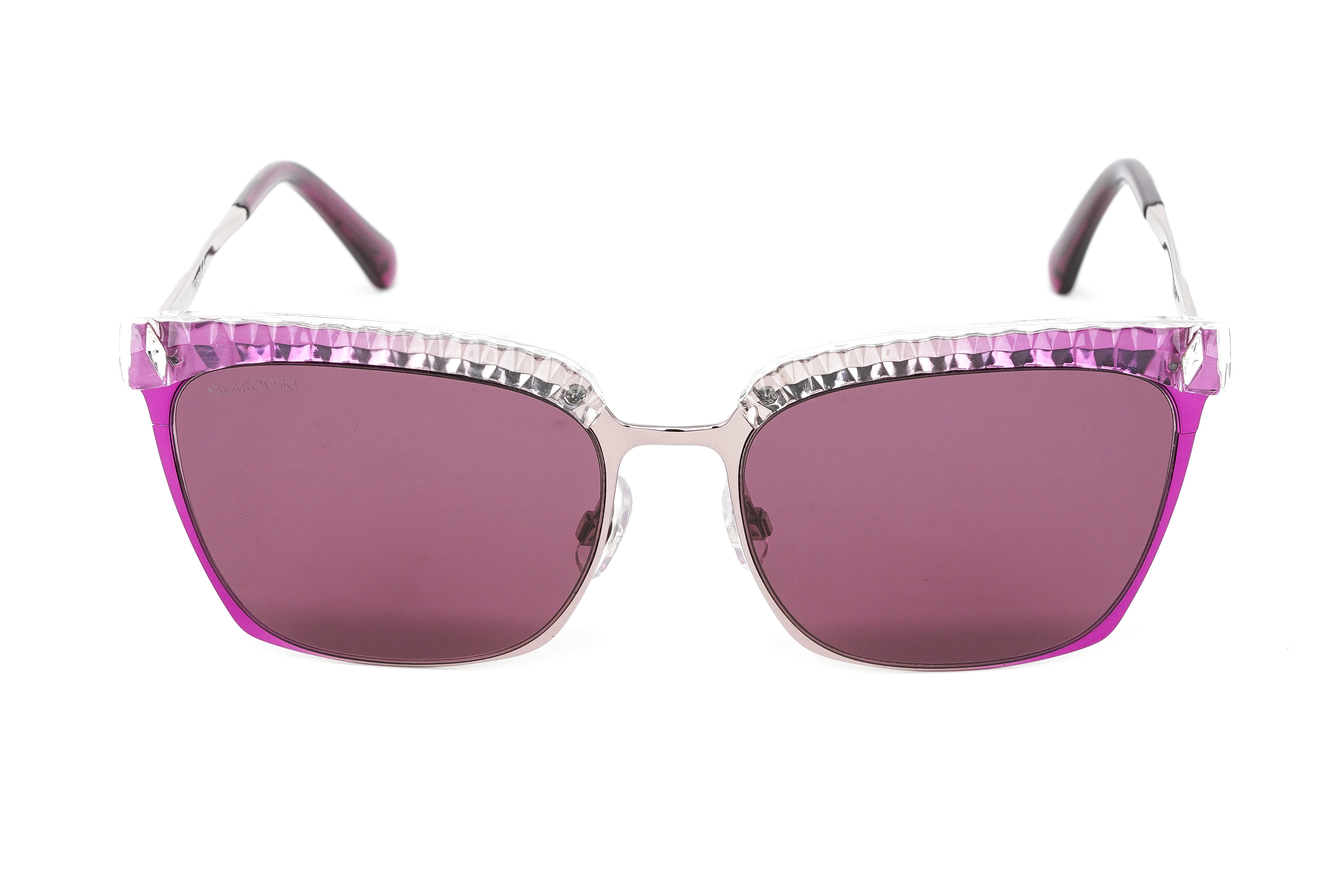  Sunglasses Swarovski SK 0387 72S Shiny Pink/Bordeaux :  Clothing, Shoes & Jewelry