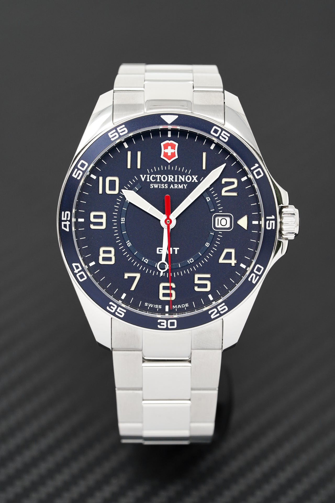 Victorinox Men's Watch Fieldforce GMT Blue 241896 – Watches & Crystals