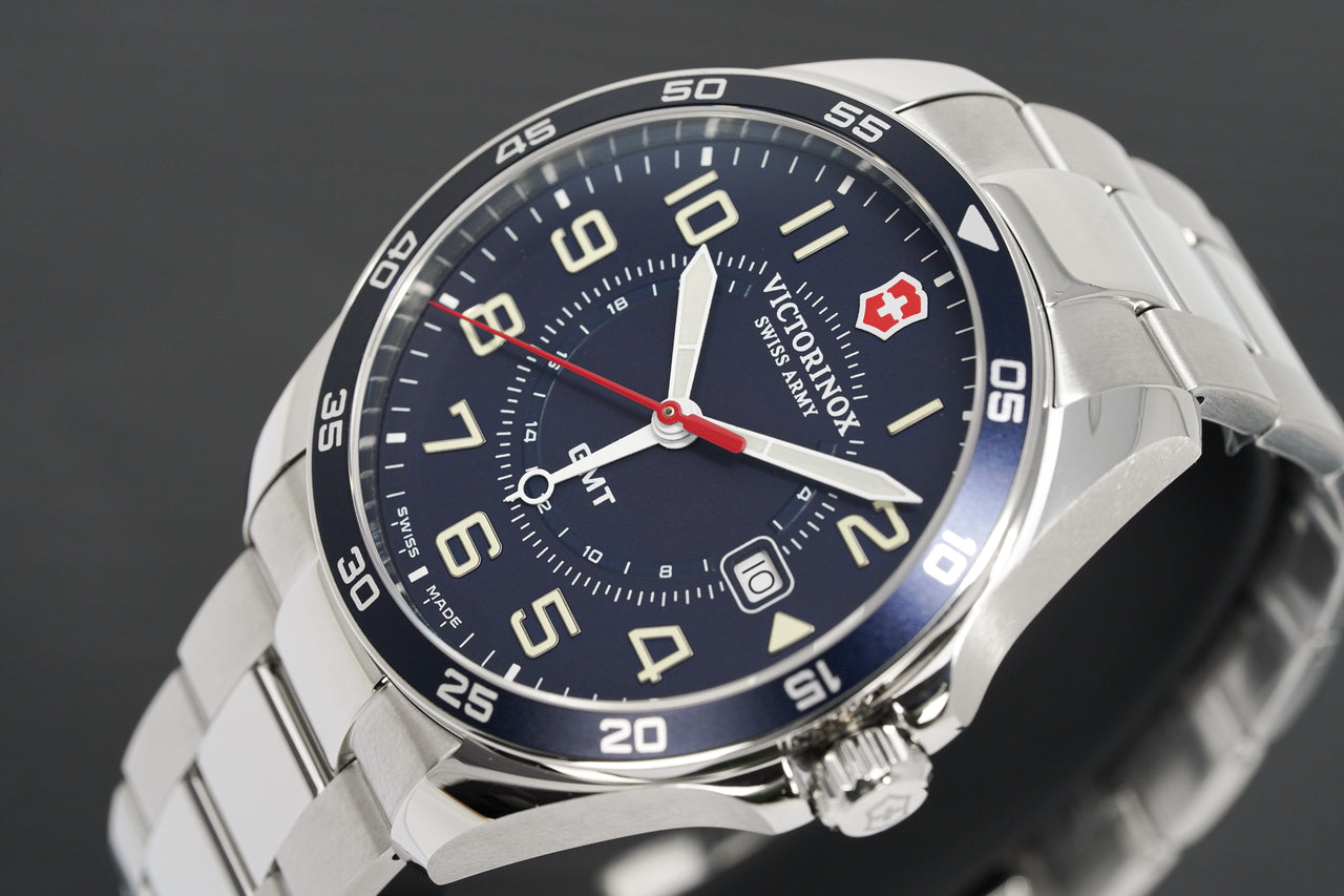 Victorinox Men's Watch Fieldforce GMT Blue 241896 – Watches & Crystals