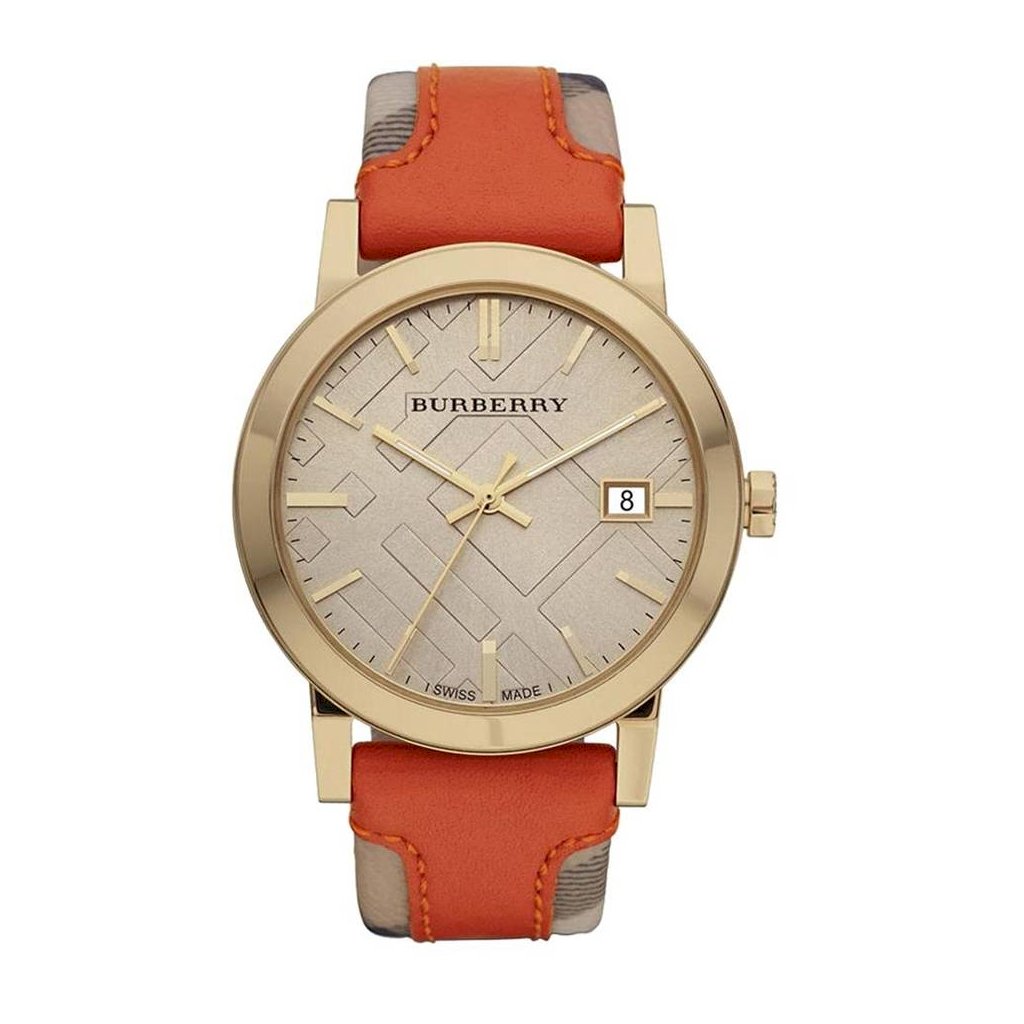 Burberry Ladies Watch The City Check Champagne BU9017 – Watches