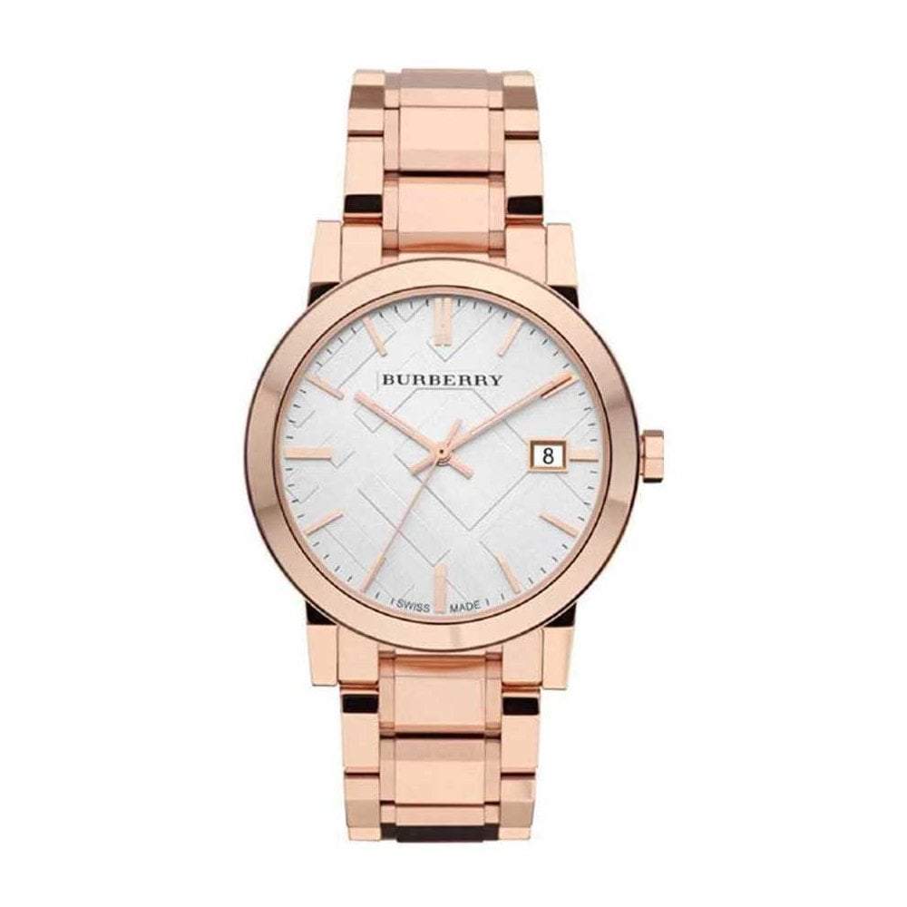 Burberry Unisex Watch The City 38mm Two Tone Rose Gold BU9006 