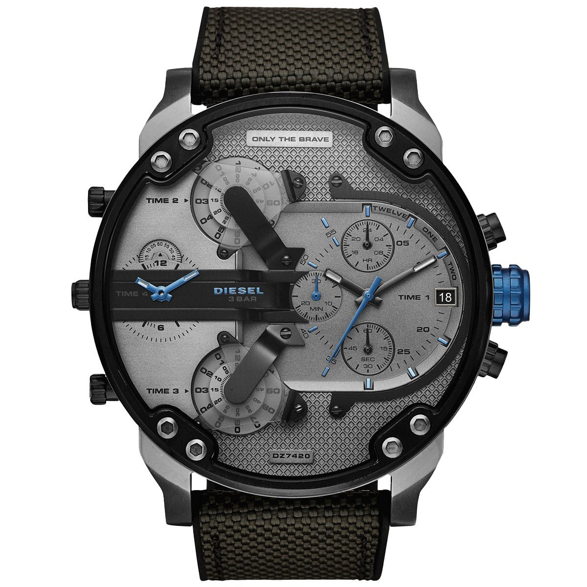 Diesel Men's Chronograph Watch Mr Daddy 2.0 Red DZ7430 – Watches